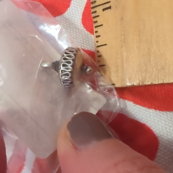 Silver color top charm For jewelry making hand crafted artisan work. - Picture 3 of 3